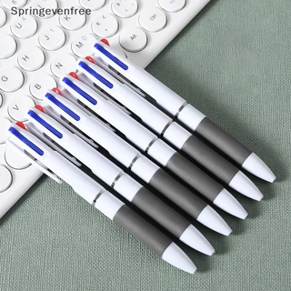 Spe 3 Cores Em 1 Caneta Esferográfica Prensa Clássica Para Escritório Escola Papelaria Vermelho Preto Azul 0,7mm FE