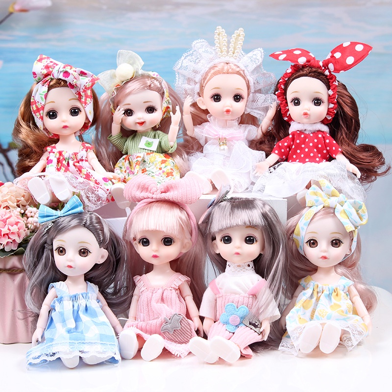 TK 17cm Conjunto De Bonecas Barbie Conversíveis Princesa Doll Princess ...