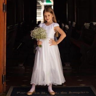 Vestido Infantil Para Casamento Dama De Honra Infantil Luxo