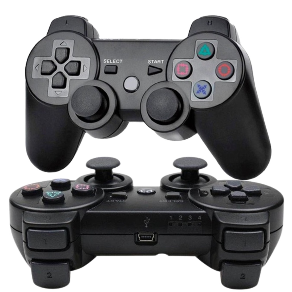 Kit 2 Controles Sem Fio Joystick Dualshock Console Bluetooth