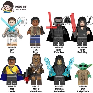 Minifiguras de Filmes de Ficção Científica Star Wars Rey Building Block Doll Collection Modelo de Coleção de Bonecas de Aniversário