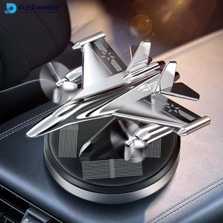 DIGIFOUNDER Carro Avião De Energia Solar Decoração Rotativaa9v8