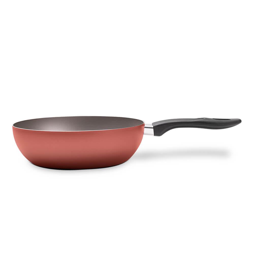 Frigideira Antiaderente Wok Terracota Brinox 24cm 7107/360