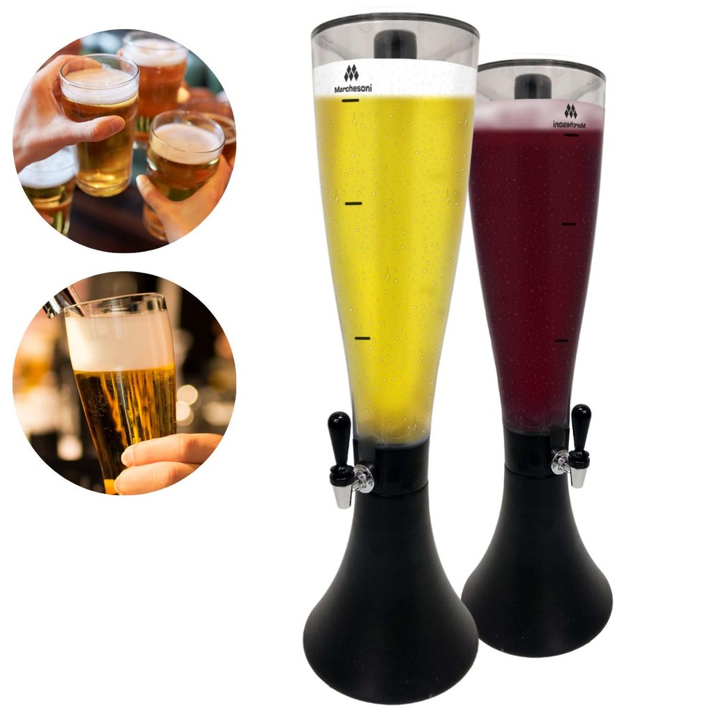 Chopeira Torre Chopp Completa 3,5 Litros Com Base Tulipa E Refil ...