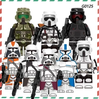 Filme De Presente Para Crianças Star Wars Série Comandante clone Pesado Soldado Montado minifigure Bloco De Construção