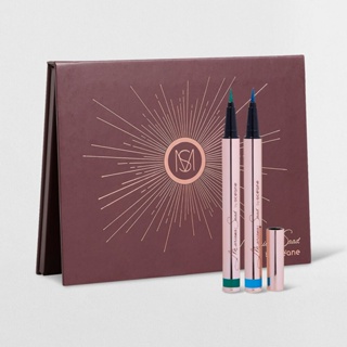Kit Paleta de Sombras 12 Shades + Caneta Delineadora Verde + Caneta Delineadora Azul Mariana Saad By Océane (3 Produtos)