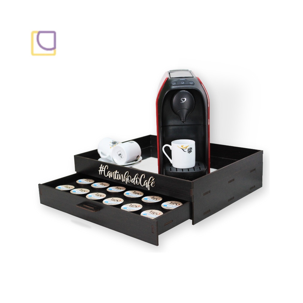Suporte Porta Capsulas Nespresso em Acrílico Transparente Premium