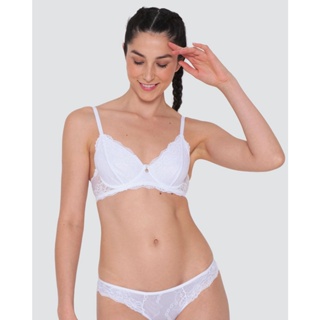 Sutiã Sem Bojo Base Renda Branco