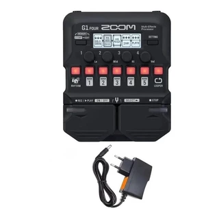 Pedaleira Zoom G1 Four Para Guitarra + Fonte 2 Anos Garantia