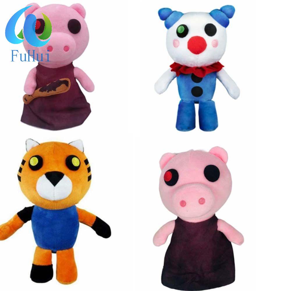 25cm Brinquedo de Roblox Piggy Pelúcia Tigre Palhaço Lobo Boneca de Pelúcia  Macia Recheada Crianças Fãs Presente