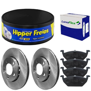 Kit Pastilha Disco Freio Fox 1.0 1.6 2004 A 2018 Diant Vent