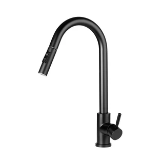 Torneira para cozinha gourmet Misturador Monocomando em Aço Inox Escovado Iriri Pingoo - Preto em Oferta na Shopee