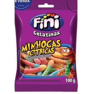 Minhocas Cítrica 90g Fini