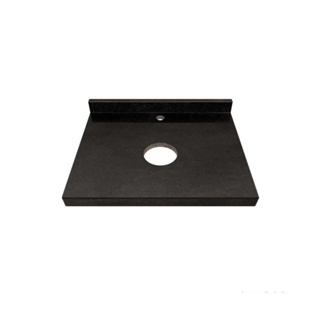 Bancada para banheiro 80x49x12cm para cuba de apoio preta Venturini