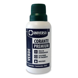 Corante Universo verde frasco cor 50ml