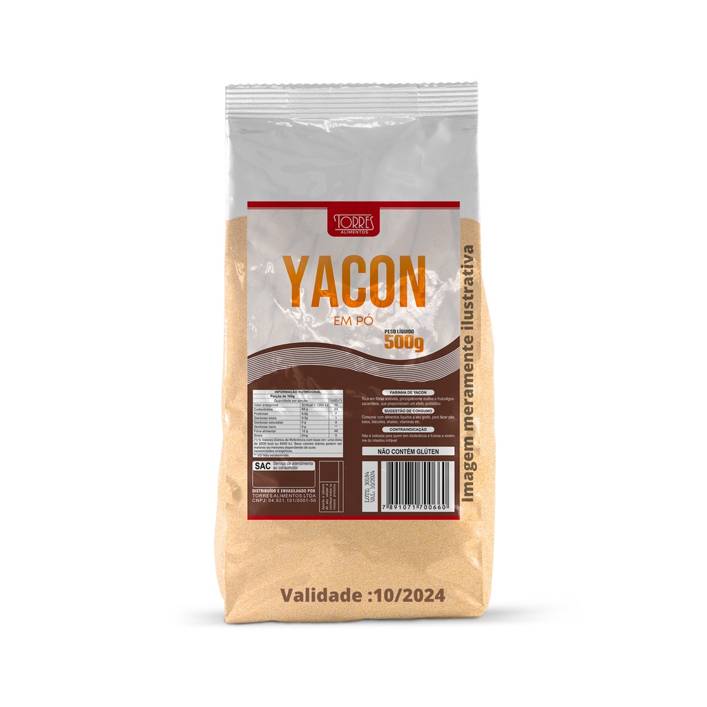Farinha de batata yacon torres pacote com 500g “batata dos diabéticos ...