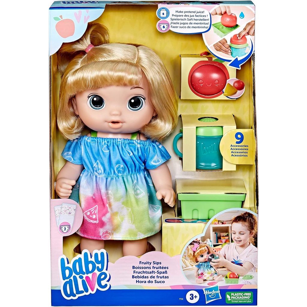 Boneca Baby Alive Bebe Hora do Suco Loira Shopee Brasil