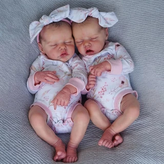 1 Pc 16 Polegada Gêmeos A Ou B Bonecas Reborn Artesanal Toque Macio Bebe Boneca Realista Com Detalhes Pintados Realistas Para Coleção