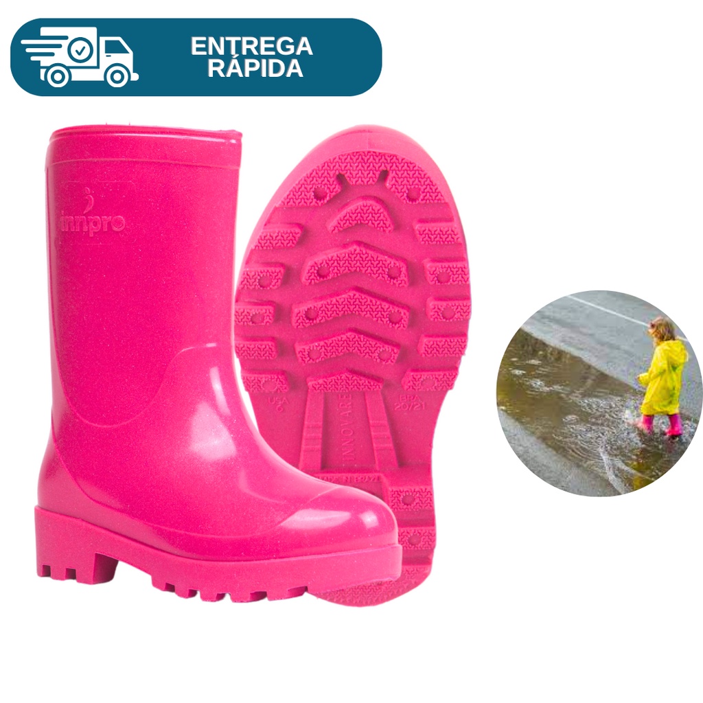 Bota infantil hot sale borracha