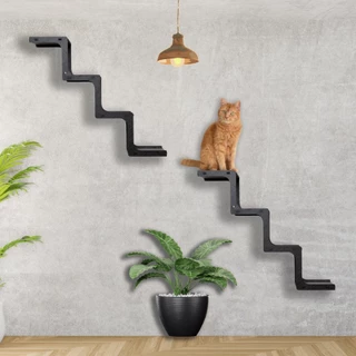 Kit 2 Escadas De Parede Para Gatos Playground