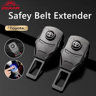 1/2Pcs Fivela De Extensão Do Cinto De Segurança Carro Toyota Eliminar A Som Para Corolla Cross Hilux Yaris Etios RAV4 Bandeirante