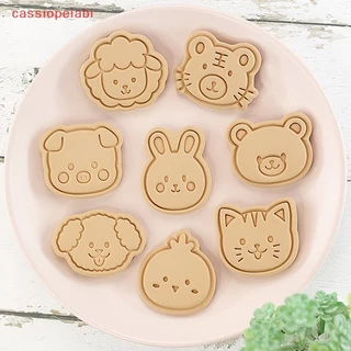 (cassiopeiabi) 8PCS Cortadores De Biscoitos De Animais De Estimação Prensáveis Ferramenta De Cozinha De Carimbo