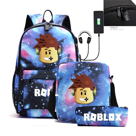 Roblox School Bag Set, Set Mochila Roblox, Roblox Backpacks