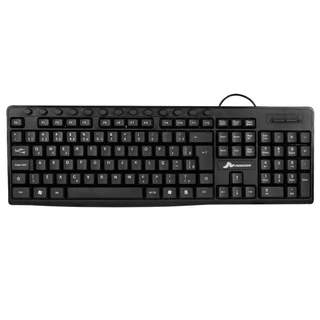Teclado com Fio Monocron MN8260 Multimídia Preto