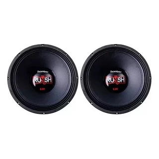 Kit 2 Alto Falante Bomber Rush Woofer Seco 12 Polegadas 1000w Rms 4ohms
