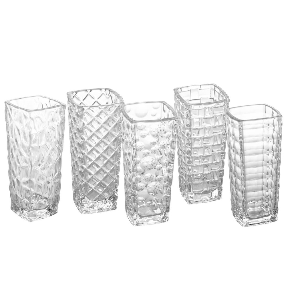 Vaso Decorativo de Vidro Transparente Lapidado 24 cm: você compra na Reviva  Home