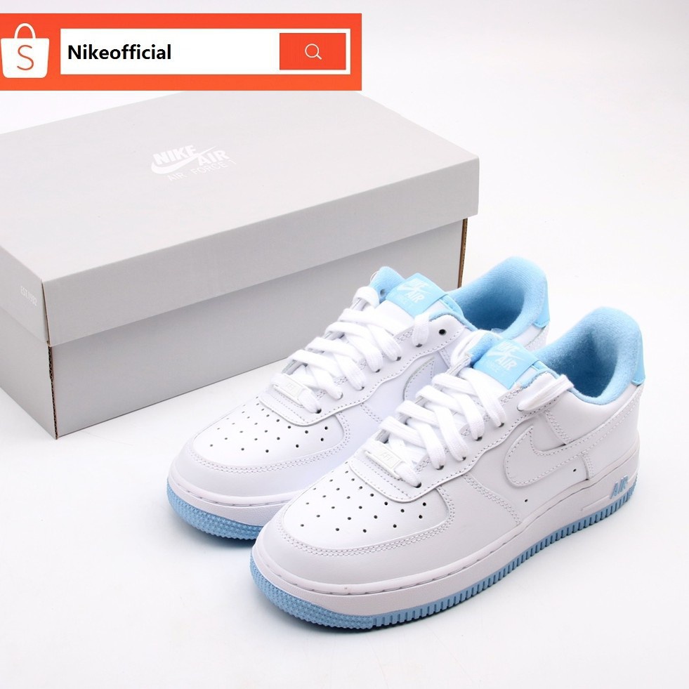 Nike air force white with cheap blue tick