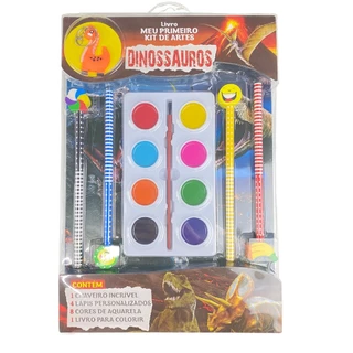 Dinossauros Livro Meu Primeiro Kit de Artes