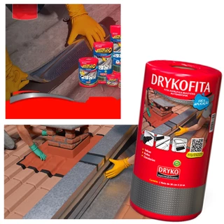 Fita Manta Asfaltica Para Telhado 20cm x 10m Adesiva Aluminizada Multiuso VedaTudo Dryko
