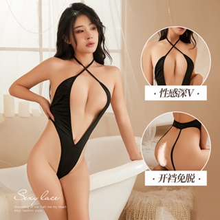 Sexy lingerie bodysuit plus size feminino oco para fora roupa interior  trajes eróticos espartilhos porno sem costas - AliExpress