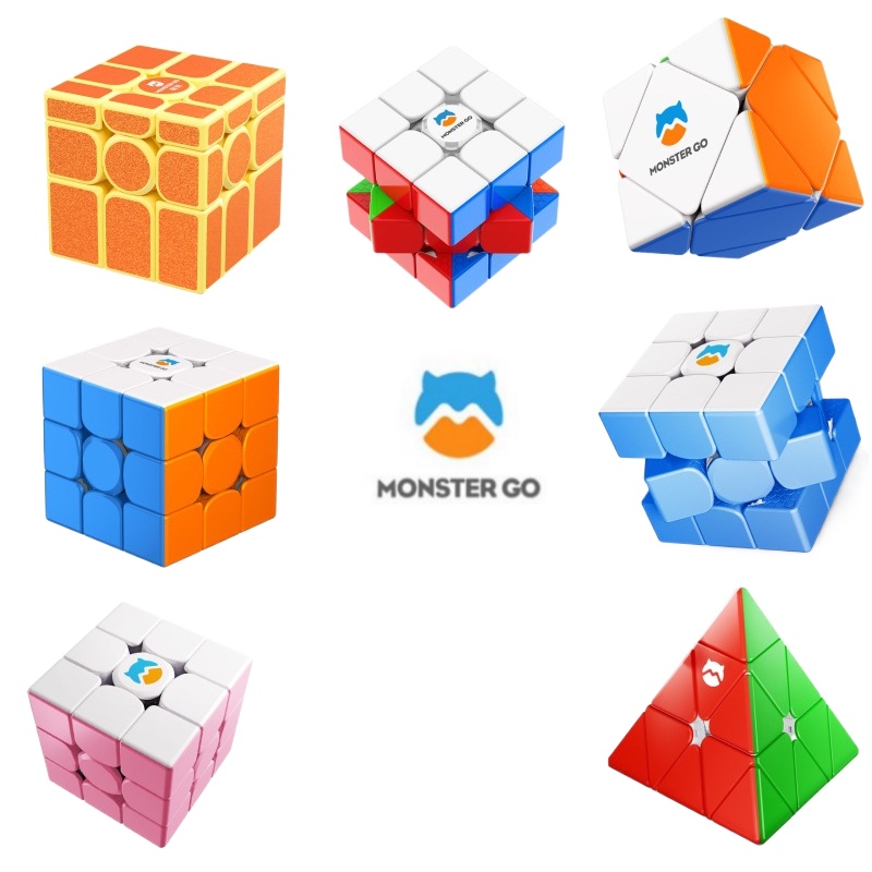 GAN Monster Go 3x3 Speed Cube, Espelho Pyraminx Magnético 3x3 MG3