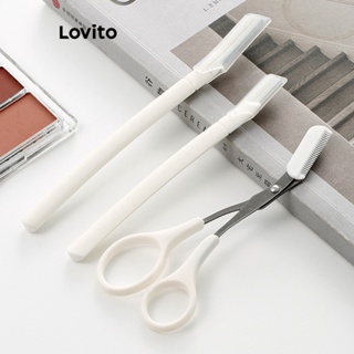 Lovito Beauty Anti Slip Aço Inoxidável 3 Peças Ferramentas De Maquiagem Para Mulheres LBT01036