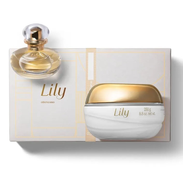 Kit Lily: Eau De Parfum 30ml + Creme Acetinado Desodorante Corporal 250g - O Boticário