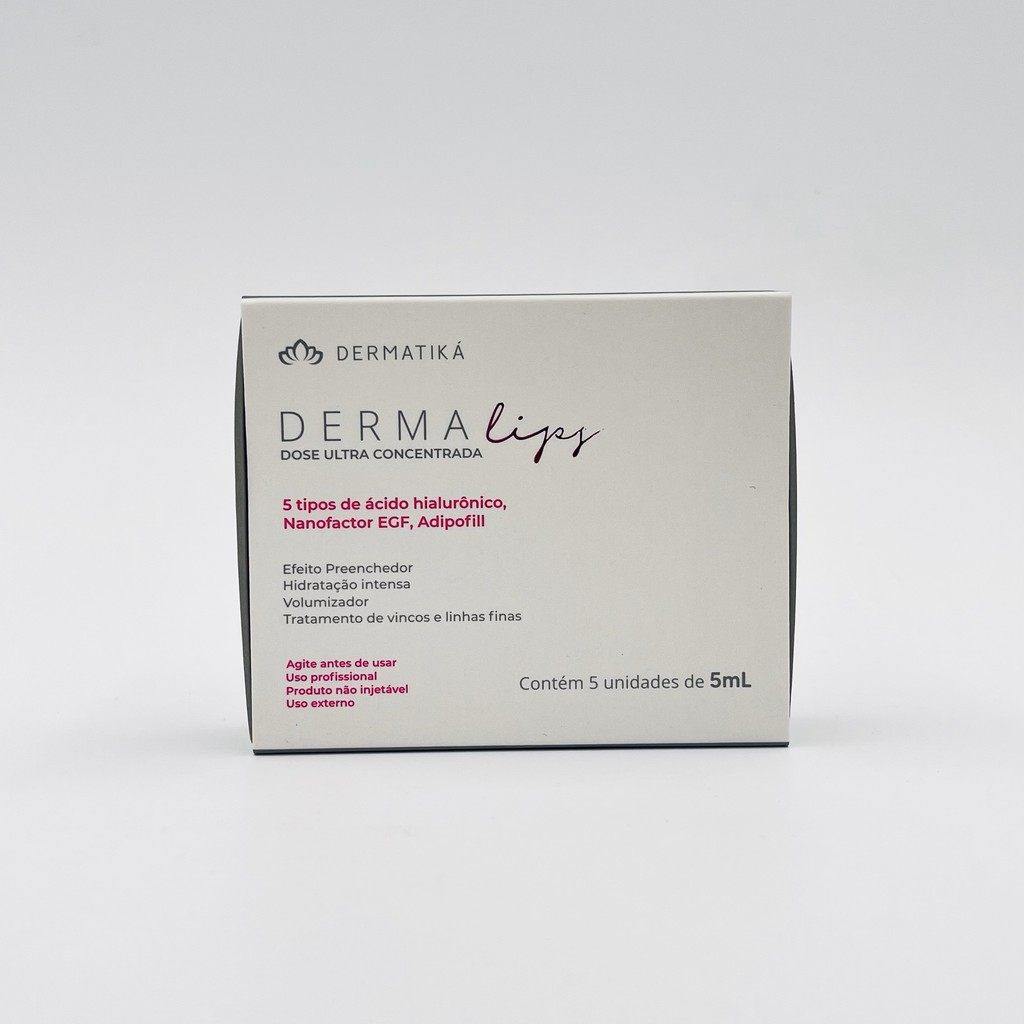 DERMA LIPS DOSE ULTRA CONCENTRADA CAIXA 5UN DE 5ML DERMATIKÁ | Shopee ...