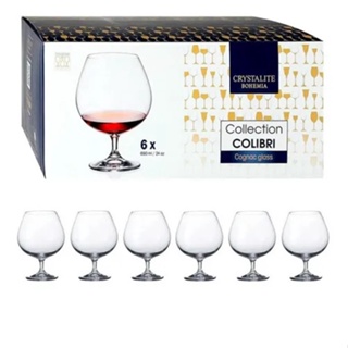 JOGO 6 TAÇAS CRISTAL CONHAQUE GASTRO 690ML BOHEMIA