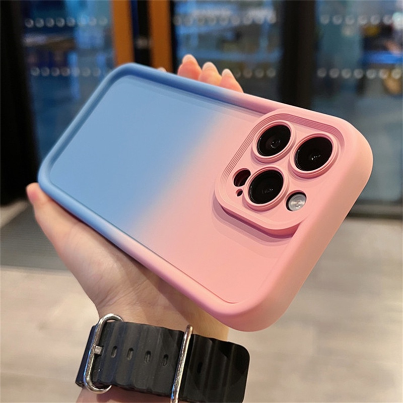 Cover Per Xiaomi Redmi 9T - Custodia Trasparente Effetto Gradiente (Nero/Oro) - TPU Antiurto Con Angoli Rinforzati