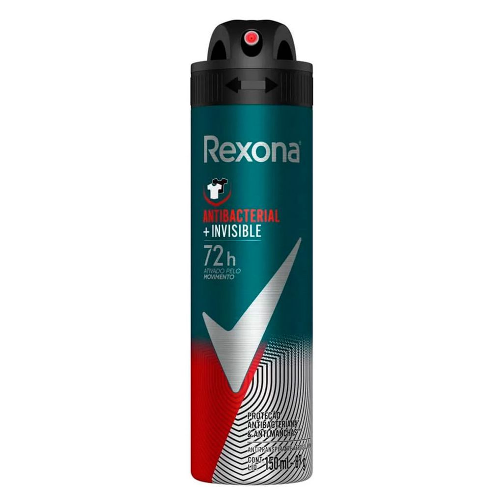 Desodorante Aerosol Rexona Antibacterial+Invisible 150ml