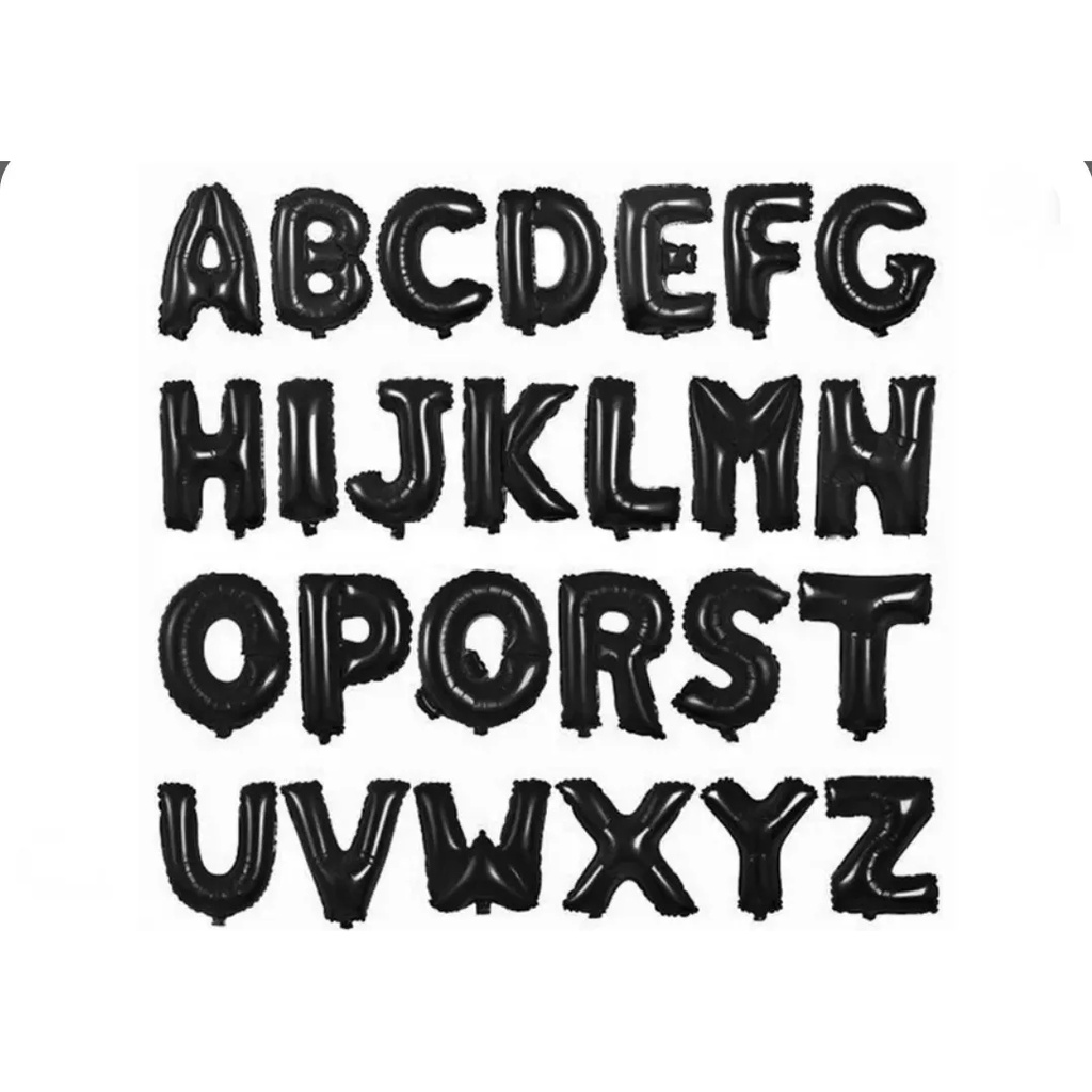 Balão Letra Preto na Black Friday 2025 | BuscaProdutos