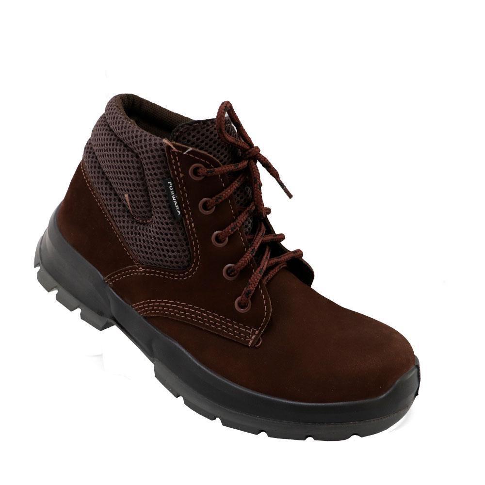 Bota de Amarrar Couro Nobuck Fujiwara HAE CA 43698 - Marrom