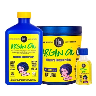 Lola Kit Argan Oil Shampoo, Mascara e Oleo - 3 Itens