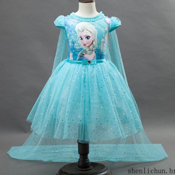 Vestido da frozen para 2024 festa