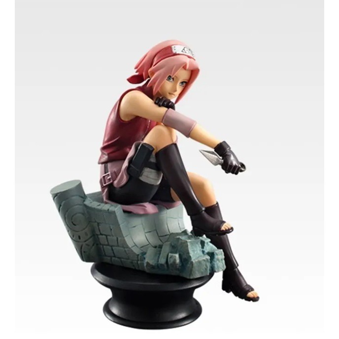 Sakura - Coleção Naruto Seated - Miniatura - Action Figure - Boneco