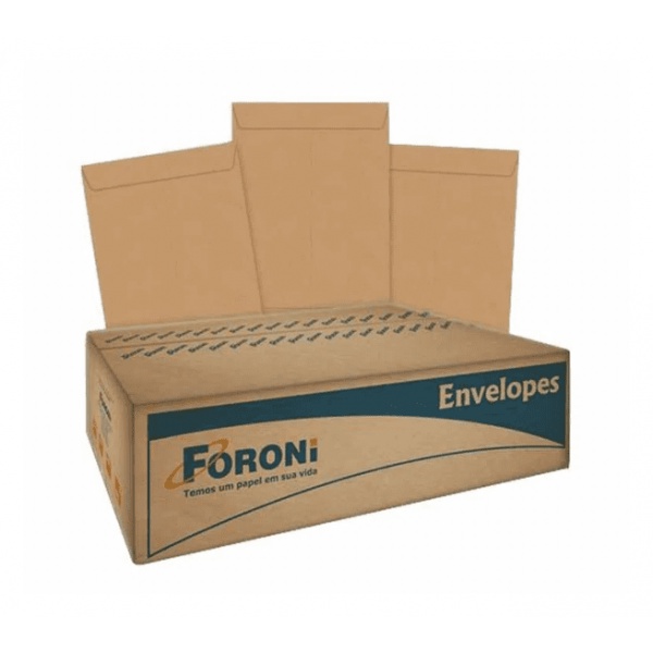 Envelope Foroni Saco Kraft Natural A4 240x340 CX C/250