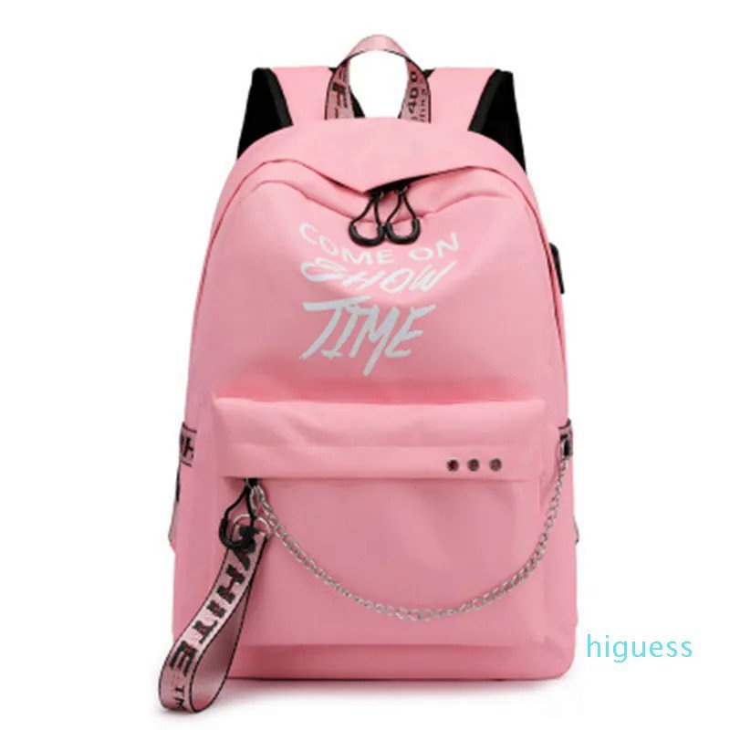 Designer-Mulheres Oxford Carta Luminosa Mochila Adolescente Moda Preppy Escola Bolsas Estudante universitário Impermeável Bolsa de Ombro B3PY