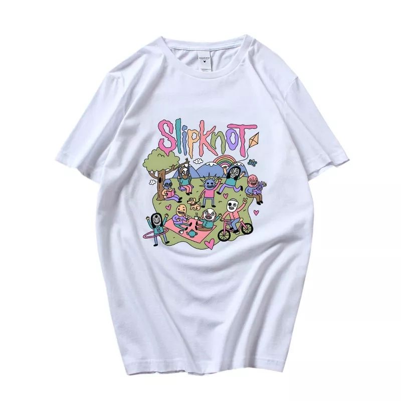 Camiseta Slipknot Cartoon Arco-íris Sean Solomon