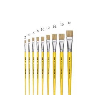 Kit com 9 Pincéis Artesanato Tigre Ref. 805 Cerdas Naturais